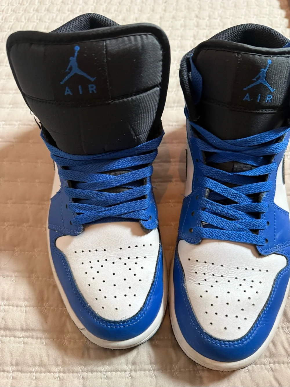 Jordan Mid-Top “game royal” Sneakers in Blue, White & Black